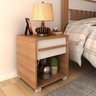 Mesa de Cabeceira em Mdp 1 Gaveta Cm8019 - 1