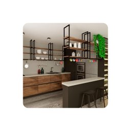 Prateleira Estilo Industrial Teto Parede Cozinha 60cm Pm Fs - 2