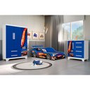 Ver imagem 1 de Quarto Infantil Completo Tema Carrinhos Azul Cama Guarda Roupa Cômoda Menino para Criança Infantil