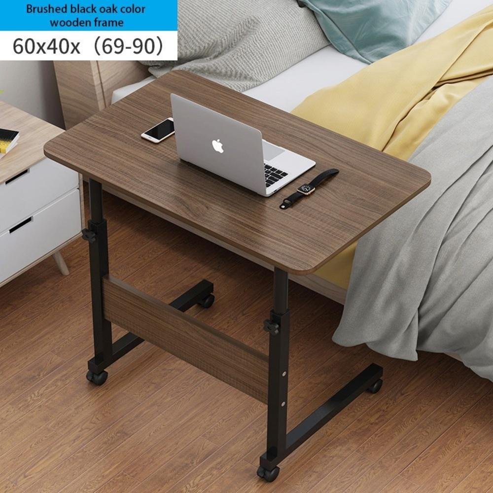 Mesa para Notebook Computador Ajustavel Cafe Sofa Cama com Rodas Multiuso Home Office Marrom