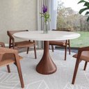 Ver imagem 2 de Mesa de Jantar Dubai 130 Cm- Tampo em Vidro