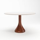 Ver imagem 1 de Mesa de Jantar Dubai 130 Cm- Tampo em Vidro