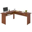 Ver imagem 6 de Escrivaninha Mesa para Escritório em L Cannes - Cedro