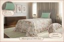 Ver imagem 2 de Kit 2 Pçs Colcha Solteiro Beleza Estampado: Buquê