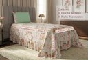 Ver imagem 3 de Kit 2 Pçs Colcha Solteiro Beleza Estampado: Buquê