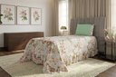 Ver imagem 1 de Kit 2 Pçs Colcha Solteiro Beleza Estampado: Buquê