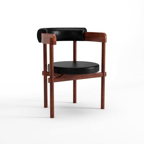 Cadeira para Sala de Jantar Cavalet Marrom/Castanho/Preto 22B