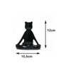 Estatua Gato Posição Yoga Meditação Cerâmica Numero3 - 5