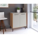 Ver imagem 1 de Balcão para Cozinha com 2 Portas 80cm Jade Bege/Freijo/Arenas