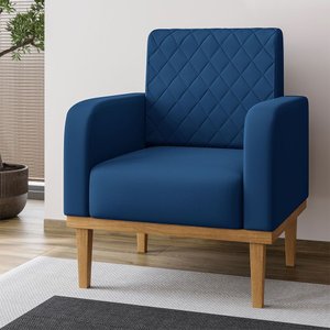 Poltrona Decorativa Ágata em Veludo Just Time