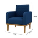 Ver imagem 4 de Poltrona Decorativa Ágata em Veludo Just Time