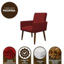 Ver imagem 7 de Kit 2 Poltronas Decorativa Sala e Quarto Nina Suede Herrero:vermelho