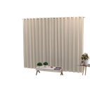 Ver imagem 1 de Cortina 4,00x2,30 Sala Quarto Cozinha Voil Forro Blackout:bege