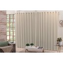 Ver imagem 2 de Cortina 4,00x2,30 Sala Quarto Cozinha Voil Forro Blackout:bege