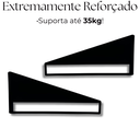 Ver imagem 5 de 2 Suportes Invertidos para Prateleiras Acabamento Aço Vazado Mão Francesa Design Moderno