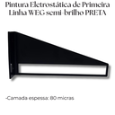 Ver imagem 7 de 2 Suportes Invertidos para Prateleiras Acabamento Aço Vazado Mão Francesa Design Moderno