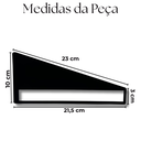 Ver imagem 5 de 2 Suportes Invertidos para Prateleiras Acabamento Aço Vazado Mão Francesa Design Moderno