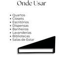 Ver imagem 2 de 2 Suportes Invertidos para Prateleiras Acabamento Aço Vazado Mão Francesa Design Moderno