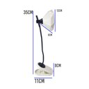 Ver imagem 7 de Luminaria de Mesa com Garra Articulavel Diamante Led 3 Cores