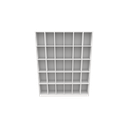 Ver imagem 1 de Armário Colmeia M17 100% Mdf (closet Lojas Roupas Expositor) Vetorial Móveis Branco