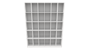 Ver imagem 1 de Armário Colmeia M17 100% Mdf (closet Lojas Roupas Expositor) Vetorial Móveis Branco