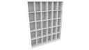 Ver imagem 4 de Armário Colmeia M17 100% Mdf (closet Lojas Roupas Expositor) Vetorial Móveis Branco