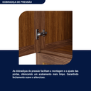 Ver imagem 7 de Guarda-roupa Solteiro com Espelho 7 Portas 3 Gavetas Belém Capelinha