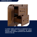 Ver mais imagens de Guarda-roupa Solteiro com Espelho 7 Portas 3 Gavetas Belém Capelinha