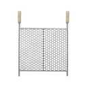 Ver imagem 1 de Grelha para Churrasqueira Moeda de Inox 50x40 Perfil Galvanizado