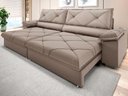 Ver imagem 1 de Sofá com Carregador Usb e Molas no Assento Retrátil Reclinável Nice 2,10m Velosuede - Netsofas