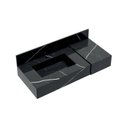 Ver imagem 2 de Bancada em Porcelanato 100cm com Cuba Esculpida Ripy Yescasa Preto/Black