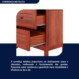 Guarda-roupa Solteiro 2 Portas 2 Gavetas Santana - 10