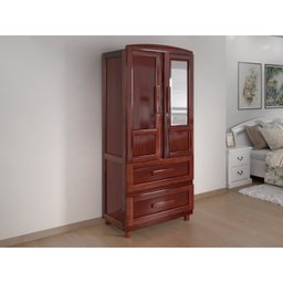 Guarda-roupa Solteiro 2 Portas 2 Gavetas Santana - 1