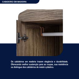 Guarda-roupa Solteiro 2 Portas 2 Gavetas Santana - 9