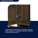 Ver mais imagens de Guarda-roupa Solteiro 2 Portas 2 Gavetas Santana