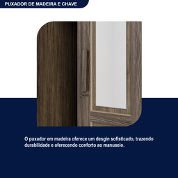 Guarda-roupa Solteiro 2 Portas 2 Gavetas Santana - 7