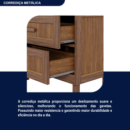 Guarda-roupa Solteiro 2 Portas 2 Gavetas Santana - 10