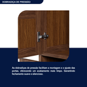 Ver mais imagens de Guarda-roupa Solteiro 2 Portas 2 Gavetas Santana