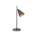 Ver imagem 1 de Luminária de Mesa Cone Belga 1lamp E27 Grafite/gold - 3107 Lum Grf/gld