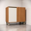 Ver imagem 4 de Balcão Canto Reto 1 Porta com Tampo Venaly Henn