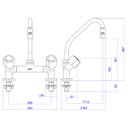 Ver imagem 2 de Misturador Cozinha Mesa Deca Targa Bica Longa Móvel - 1256c40crlong