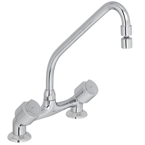 Misturador Cozinha Mesa Deca Targa Bica Longa Móvel - 1256c40crlong