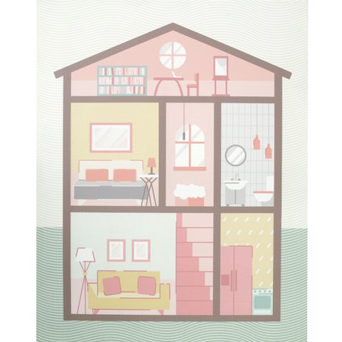 Tapete Comfort Kids Casinha 100cm x 120cm