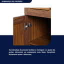 Ver mais imagens de Armário para Cozinha 6 Portas 3 Gavetas Salvador Bege/Ypê