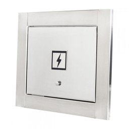 Visor de Luz Energia em Inox Escovado Design Moderno Clean - 1