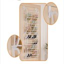 Ver imagem 4 de Sapateira de Porta para 48 Calçados – Organizador Vertical com 8 Andares para 24 Pares de Sapatos e 