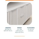 Ver imagem 5 de Armário para Banheiro Suspenso Ripy 100cm Yescasa Branco