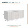 Armário para Banheiro Suspenso Ripy 100cm - 4