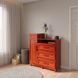 Cômoda Sapateira com Espelho 1 Porta 3 Gavetas e Porta Jóias Cuiabá - 1 Cômoda Sapateira com Espelho 1 Porta 3 Gavetas e Porta Jóias Cuiabá - 1