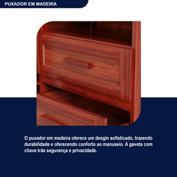 Cômoda Sapateira com Espelho 1 Porta 3 Gavetas e Porta Jóias Cuiabá Vermelho/Mel - 9 Cômoda Sapateira com Espelho 1 Porta 3 Gavetas e Porta Jóias Cuiabá Vermelho/Mel - 9